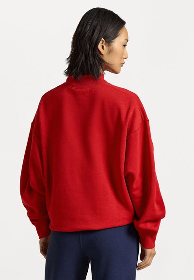 Polo Ralph Lauren LOGO FLEECE MOCKNECK - Športni pulover - madison red