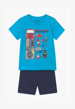 SMALL BOYS FIRETRUCK SET - Trainingsbroek - türkis