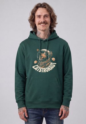watapparel, CATSTRONAUT UNISEX - Hoodie - glazed green