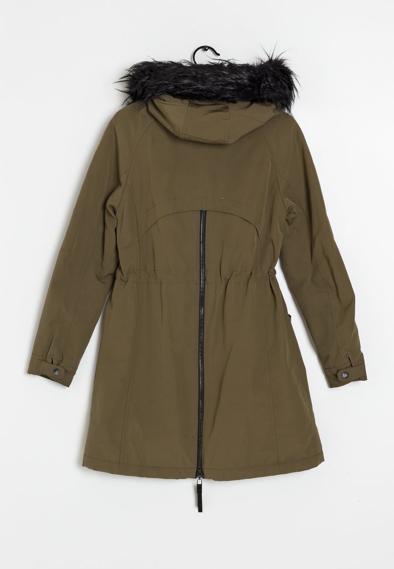 Zara Winter coat green (Pre-owned) Zalando