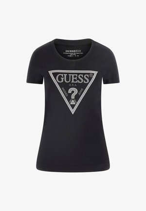 Guess, LOGO-DREIECK - Tričko s potlačou - schwarz