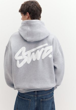 PULL&BEAR STWD BOXY - HOODIE - Sweat à capuche - light grey