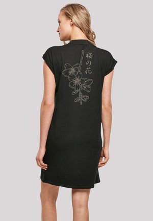 JAPAN FLOWER - Jersey dress - schwarz