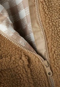 Name it LONG TEDDY JACKET - Abrigo de invierno - silver mink
