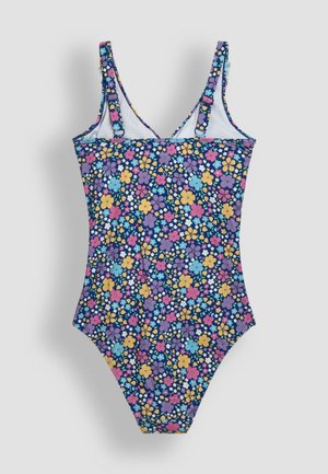 JoJo Maman Bébé, MATERNITY FIT FLORAL PRINT FRILL - Maillot de bain - navy