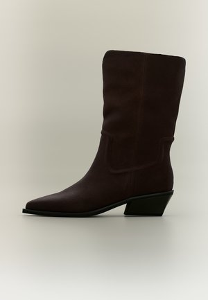 Zign by Zalando Μπότες cowboy/Biker - dark brown