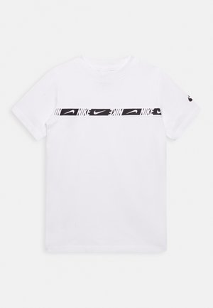 REPEAT TEE - T-shirt con stampa - white/white/(black)
