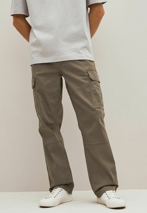 REGULAR FIT - Pantalones cargo - pebble grey