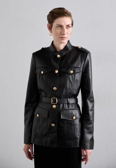 Bally Lederjacke - black