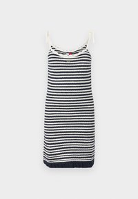 STRIPE DRESS - Strickkleid - dark night navy