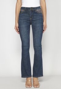 Koroshi BELL  - Jeans bootcut - azul osc   dark blue