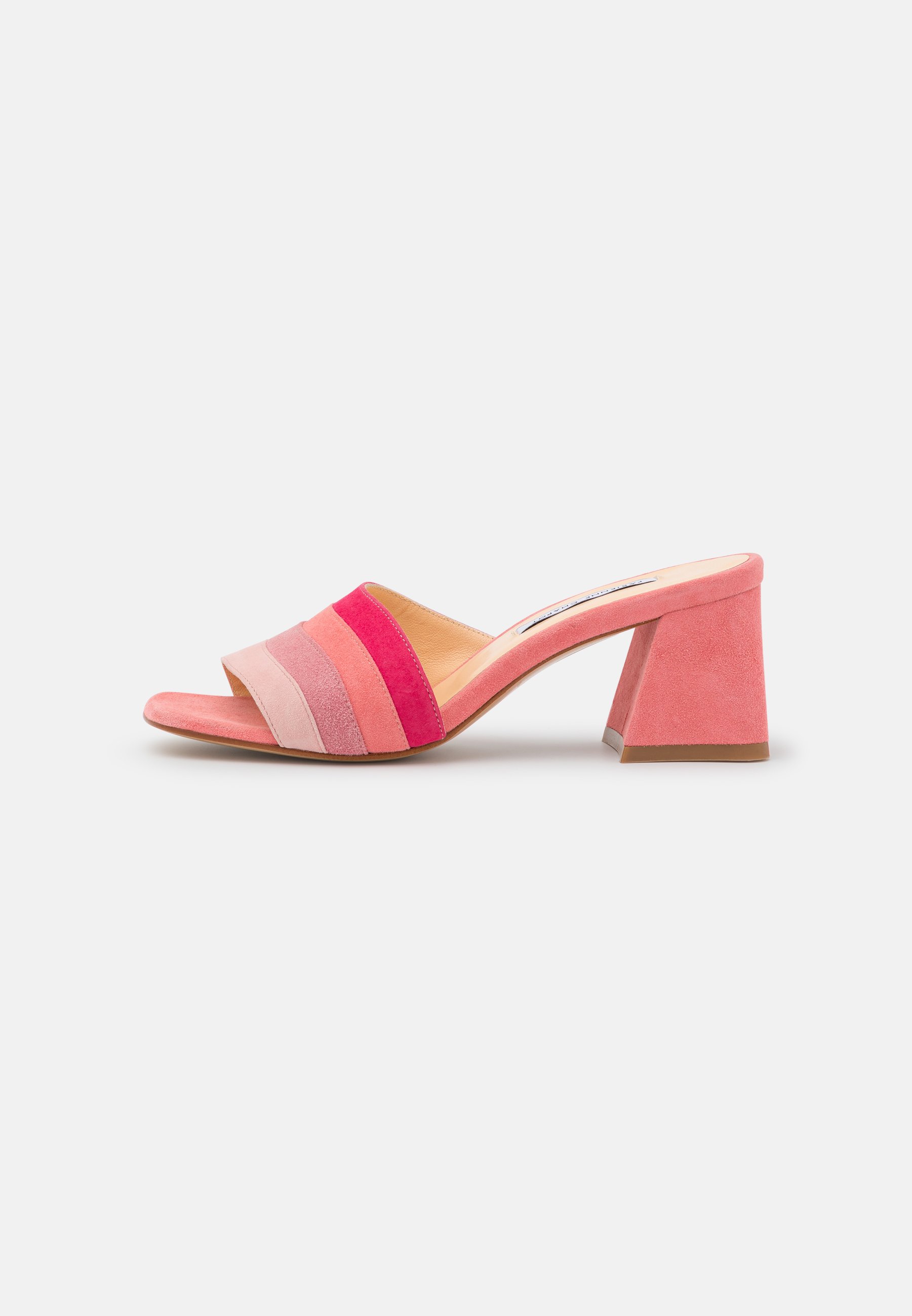Fabienne Chapot TED MULES SWIRL - Muiltjes met hak - pink beret/donkerroze  - Zalando.nl