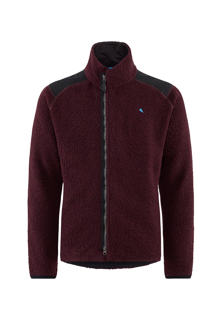Klättermusen Fleecejas bordeauxrood
