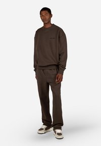 Pegador LOGO - Ikdienas džemperis - washed walnut brown black