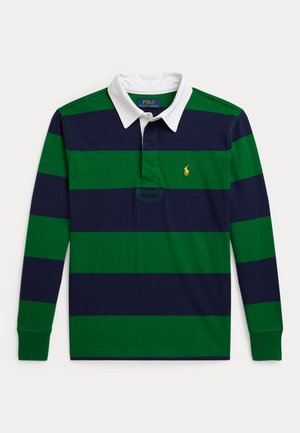 Polo Ralph Lauren THE ICONIC RUGBY SHIRT - Hosszú ujjú felső - athletic green/refined navy
