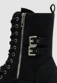 INSIDE DE MEDIA CAÑA CREMALLERA - Botines con plataforma - black