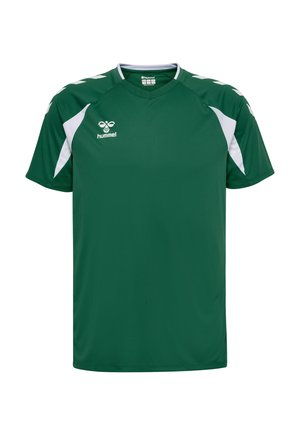 CORE 2.0 S/S - T-shirt print - evergreen white