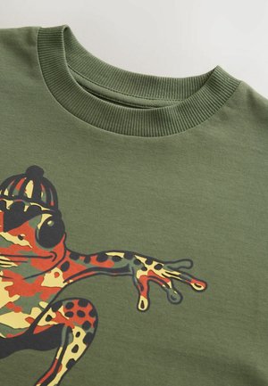 Next RELAXED FIT SHORT SLEEVE GRAPHIC STANDARD - T-Shirt print - khaki camo frog