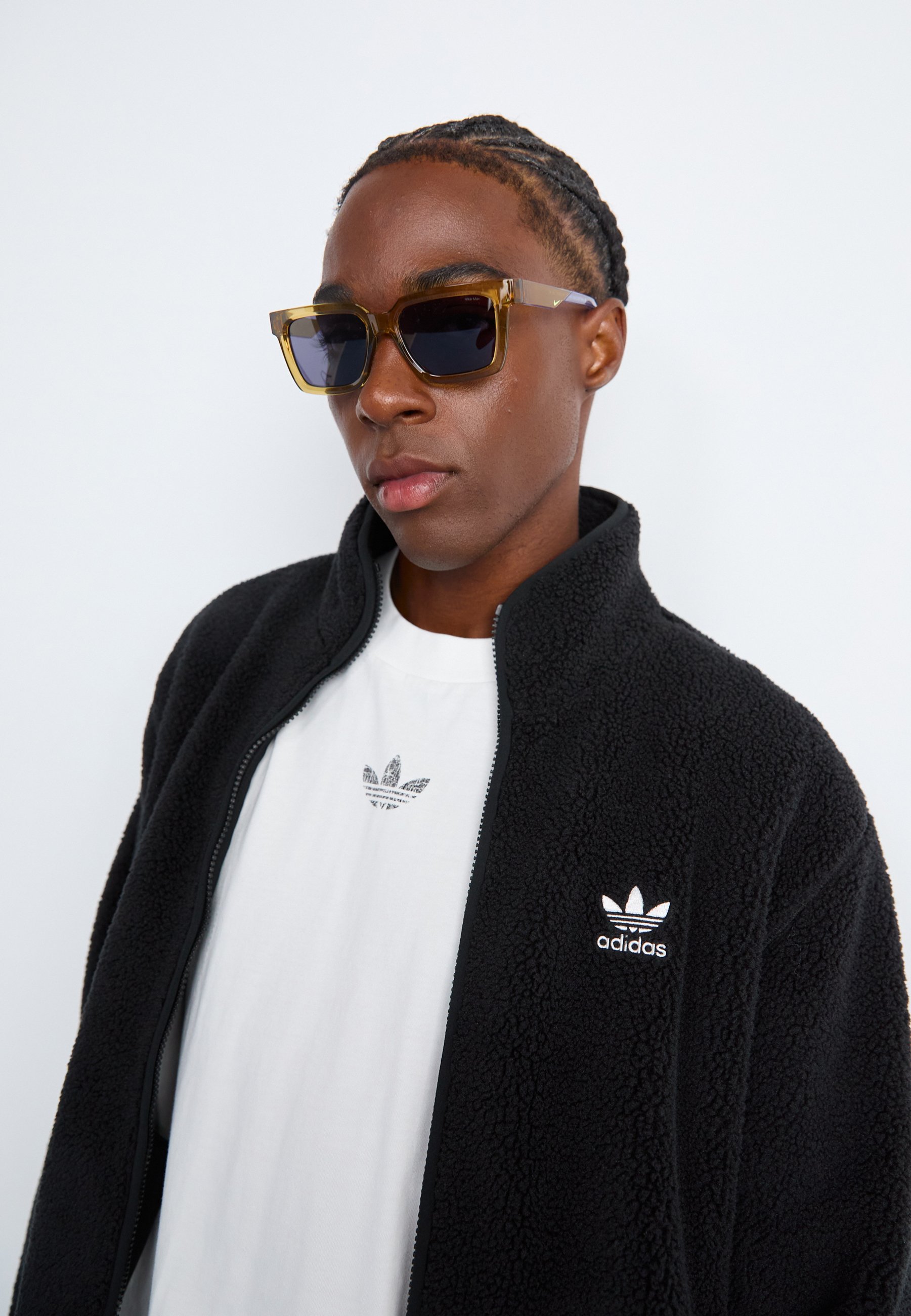 adidas Originals ESSENTIALS - Jachetă din fleece - black/negru