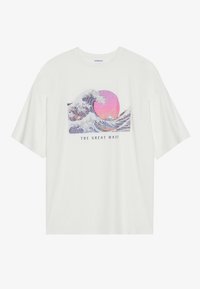 Trükipildiga T-särk - off white