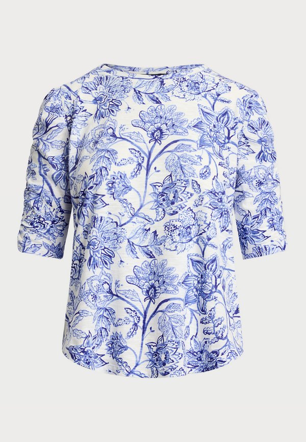 FLORAL SLUB JERSEY ELBOW SLEEVE TEE - Print T-shirt2