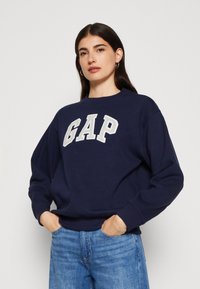 GAP HERITAGE CREW - Sweatshirt - navy uniform