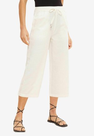 Friends Like These CROPPED WIDE - Stoffhose - ivory white