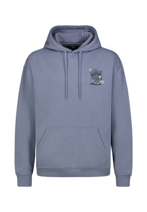 MIT PRINT - Hoodie - middle blue
