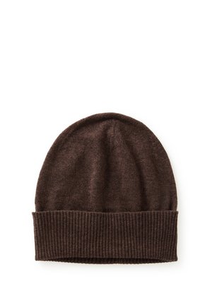 PLAIN WITH ROLL UP CUFF - Gorro - brown