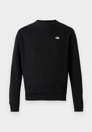 PATCH REGULAR FIT CREW NECK UNISEX - Mikina - black