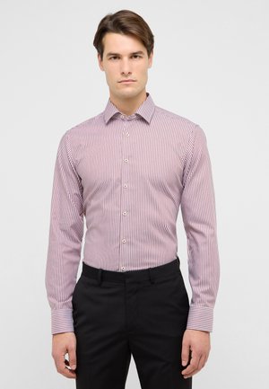 GESTREIFT  - Camicia - burgunder