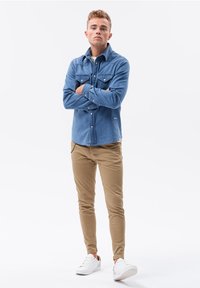 Ombre LONG SLEEVE PRESS STUDS - Overhemd - blue denim