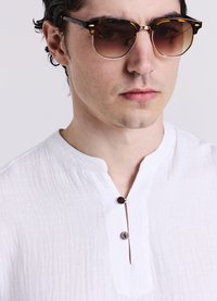 Calliope BOTTONCINI GOFFRATO - T-shirt basic - bianco ottico