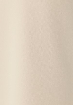 Tessuto beige con trama diagonale sottile, superficie liscia e colore neutro adatto a varie applicazioni.