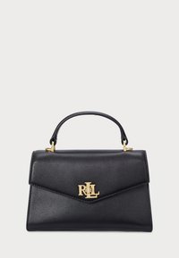LEATHER SMALL FARRAH SATCHEL - Handtasche - black
