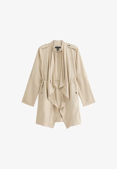 WATERFALL HEM DUSTER - Manteau classique - stone