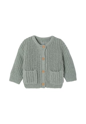 Vertbaudet, VERTBAUDET CHUNKY KNIT BABY CARDIGAN - Cardigan - sage green