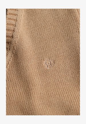 Superdry & Co, SUPERDRY WASHED V NECK JUMPER.. - Pullover - light taupe