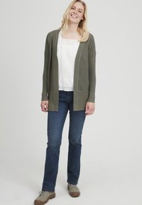 Fransa - FRBESMOCK 1 CARDIGAN - Cardigan - hedge Thumbnail Image 1