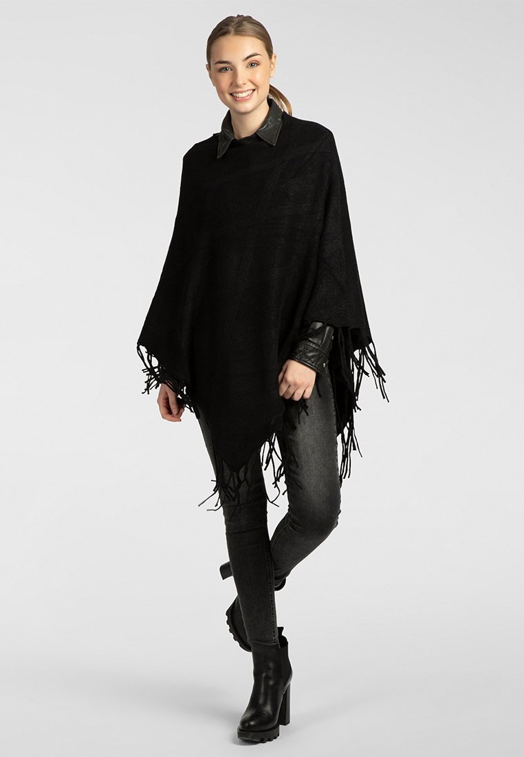Apart Poncho zwart
