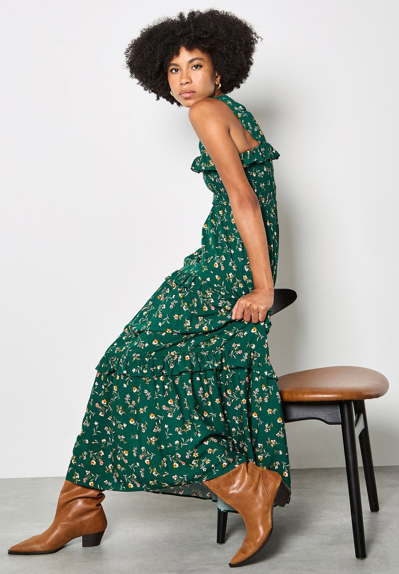 Apricot DITSY FLORAL SMOCKED - Maxi dress - green - Zalando Apricot DITSY FLORAL SMOCKED - Maxi dress - green - Zalando