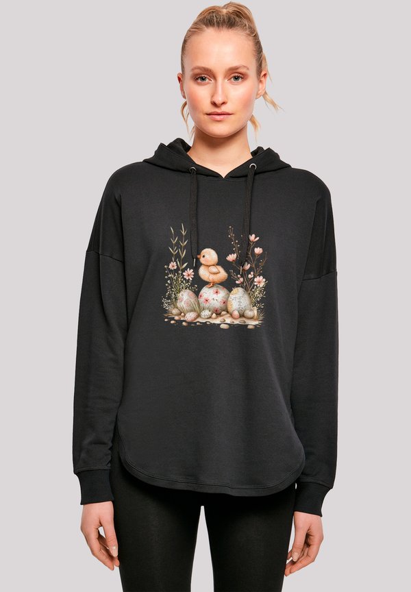 OSTERN KÜKEN EI BLUMEN - Sweatshirt - schwarz