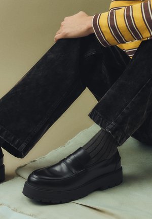 Bershka CHUNKY - LOAFERS - Mocassini eleganti - black
