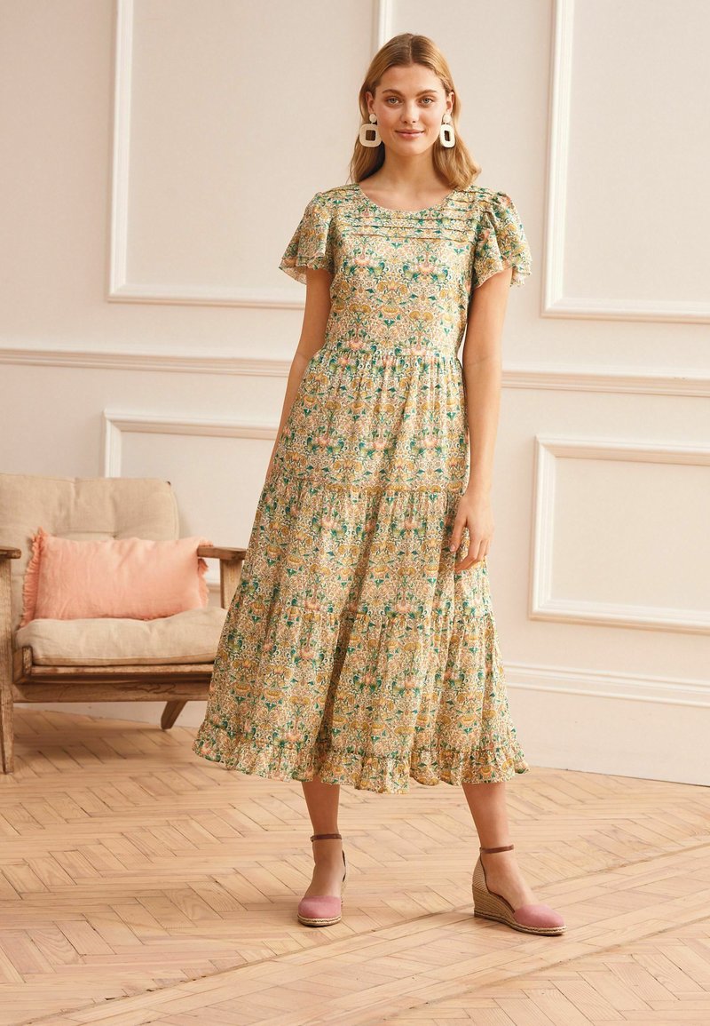 Damen Freizeitkleider | Next TIER Freizeitkleid morris & co. ecru white floral/offwhite - BQ98856 Damen Freizeitkleider | Next TIER Freizeitkleid morris & co. ecru white floral/offwhite - BQ98856