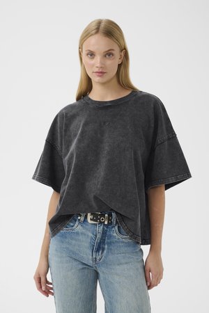 JIO TEE - T-shirts - dark grey washed