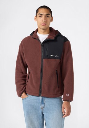 Champion, CHAMPION HOODED FULL ZIP TOP POLAR - Fleece jacket - chocolate