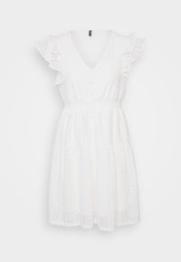 VMHONEY V NECK SHORT DRESS - Dnevna haljina - snow white