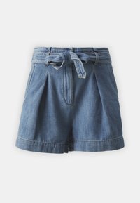 ONLJENNA BELTED - Kratke hlače od trapera - light blue denim