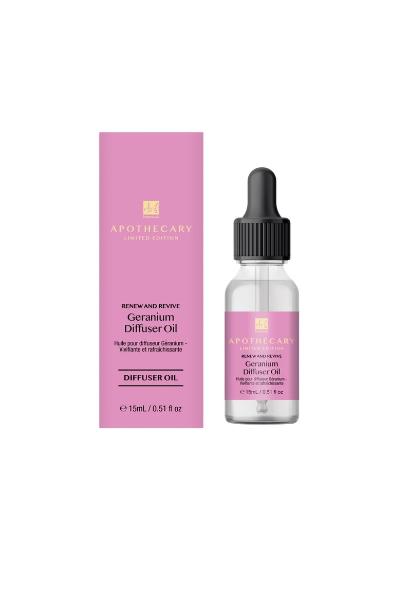 Dr Botanicals - RENEW AND REVIVE GERANIUM AROMA DIFFUSER OIL 15ML - Dyfuzor zapachowy, Powiększ