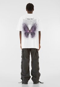 MJ Gonzales HEAVY OVERSIZED - FROSTED WINGS - Camiseta estampada - white
